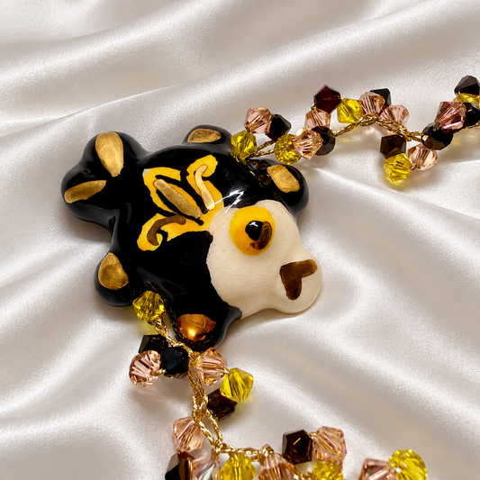 Mare Notturno · Caltagirone Ceramic Fish & Swarovski Crystals Bracelet