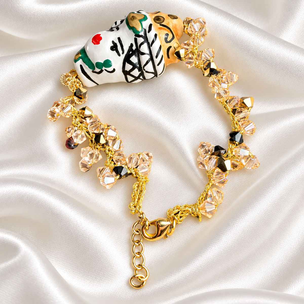 Moor’s Empress · Sicilian Ceramic Moor's Head & Swarovski Bracelet