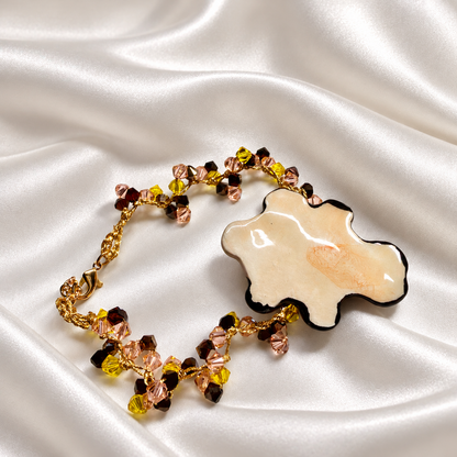 Mare Notturno · Caltagirone Ceramic Fish & Swarovski Crystals Bracelet